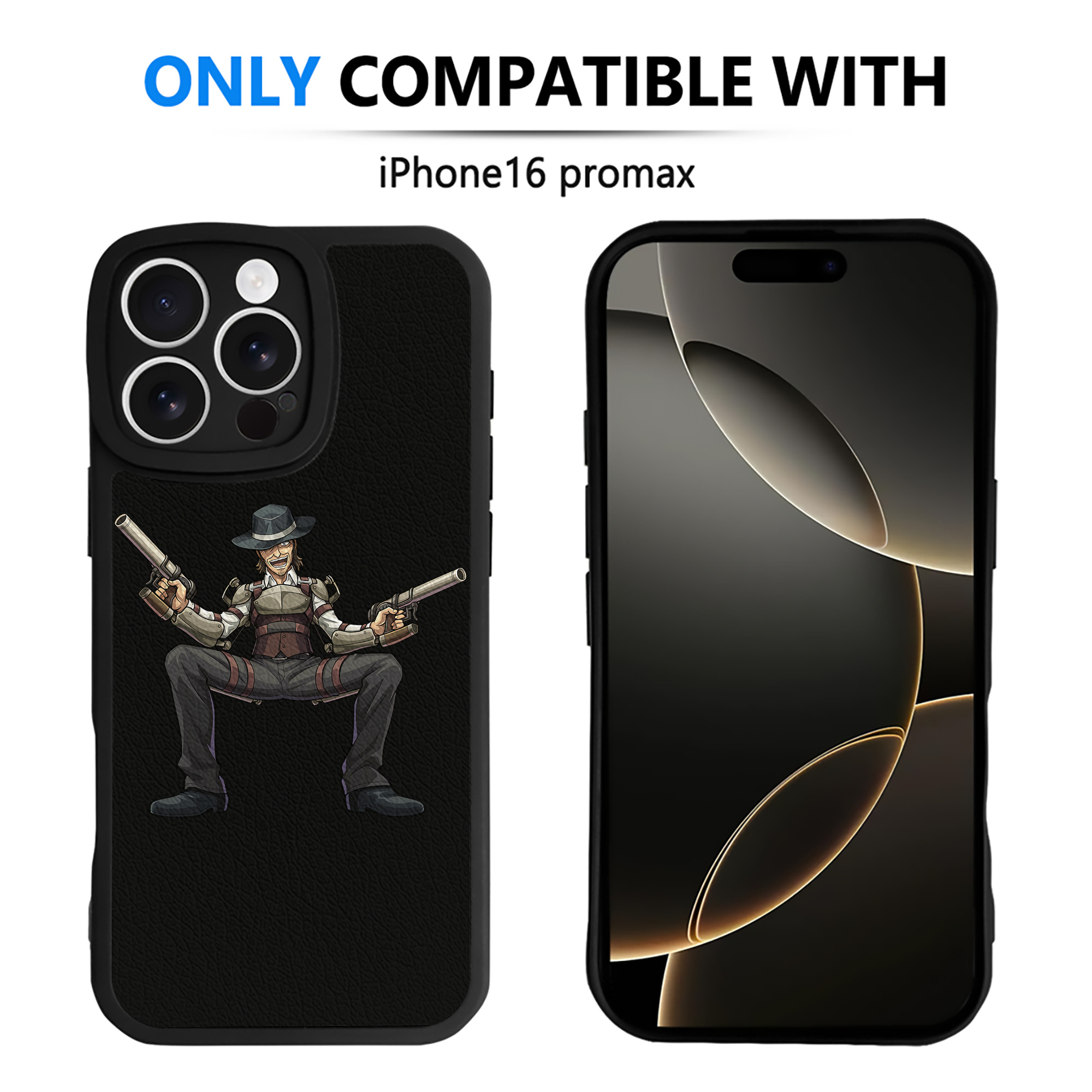 （画像用） 進撃の巨人 ケニー·アッカーマン Attack on Titan Kenny Ackerman 【iPhone 16シリーズ対応】シリコンスマホケース（レザー調） 材質：シリコン